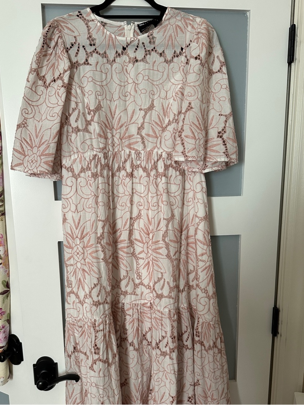 ASOS Edition NWOT Women's Floral Lace Maxi Dress in Blush